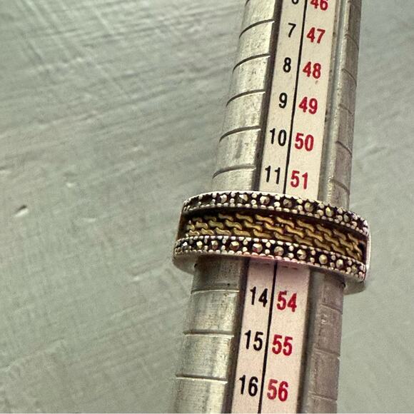 Judith Jack 925 Sterling Silver Band Ring Size 6 - Picture 1 of 8